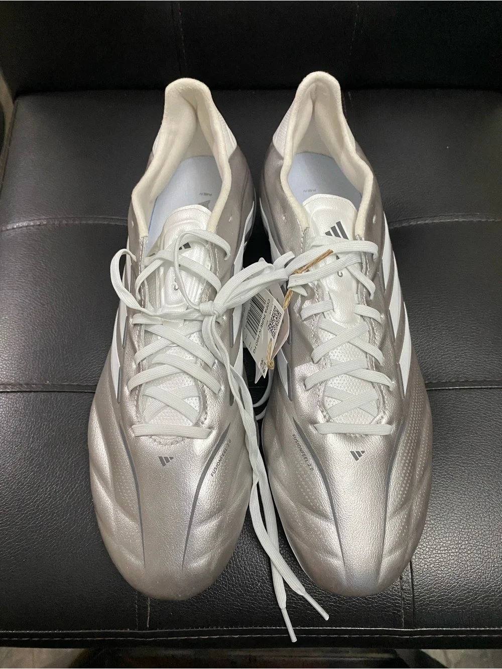 adidas copa pure 4 Pro Fg Men’s Silver Metallic Athletic Cleats